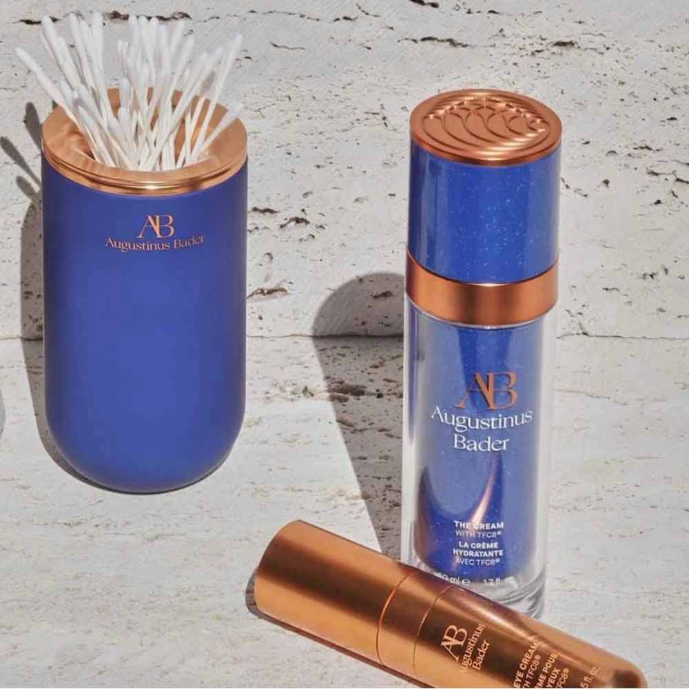 Augustinus Bader Blue and Copper Container